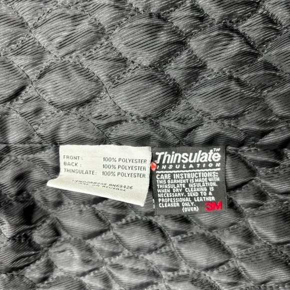 Wilsons Leather Womens Black Jacket With Thinsulate Insulation M Size